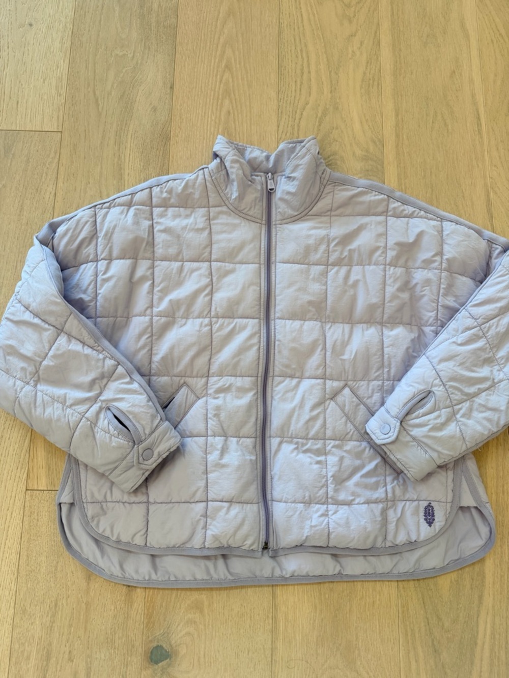 Free People Pippa Packable Puffer Quilted Jacket in Lavender